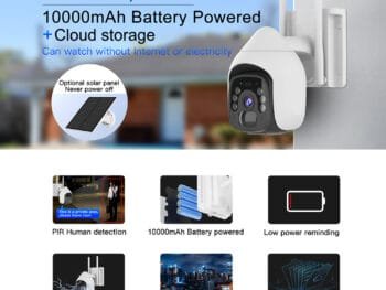 BS9 Wifi Outdoor Solar Security Camera