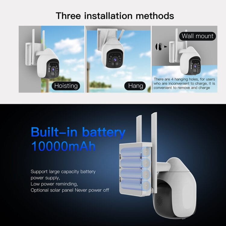 BS9 Wifi Outdoor Solar Security Camera