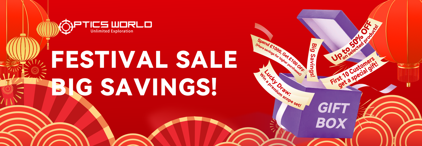 Opticsworld festival sale big savings!