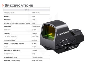 SWAMPDEER HD 511A Red Dot