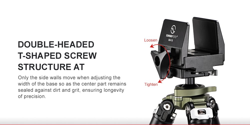 SUNWAYFOTO SM Series Saddle Mount Rifle Adapter-SM-76