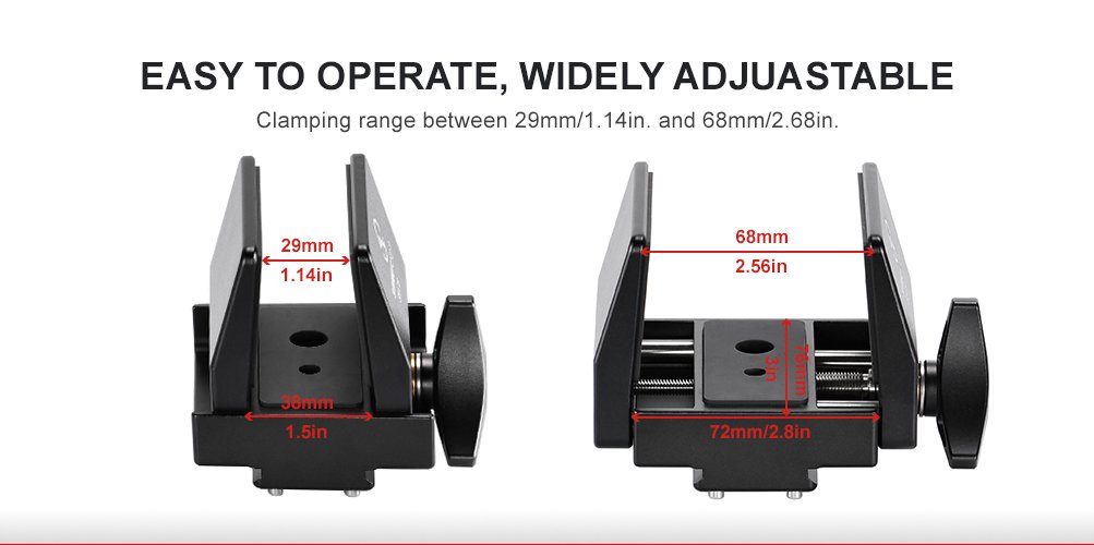 SUNWAYFOTO SM Series Saddle Mount Rifle Adapter-SM-76