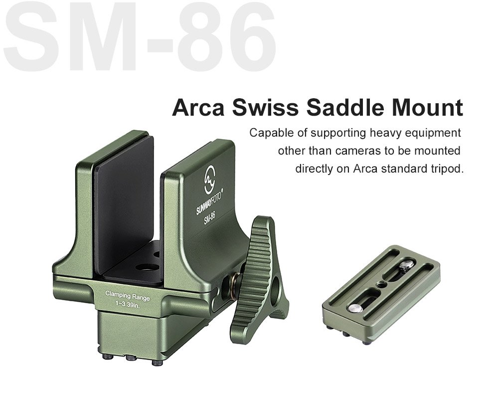 SUNWAYFOTO SM Series Saddle Mount Rifle Adapter-SM-86