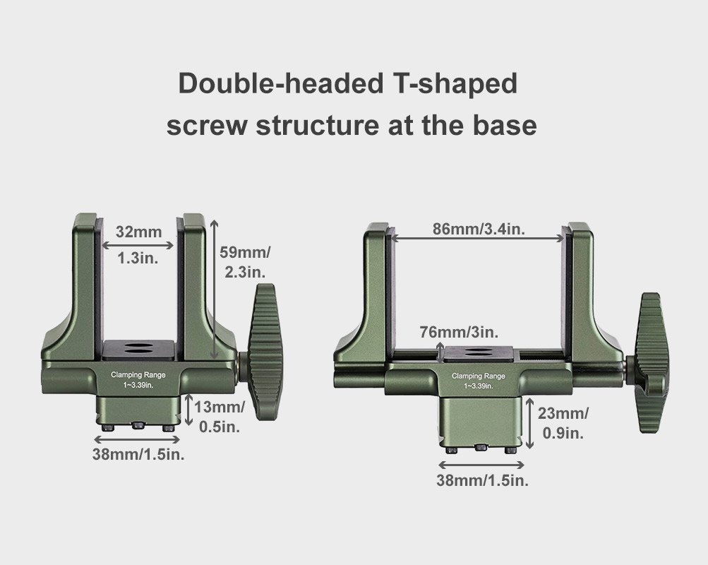 SUNWAYFOTO SM Series Saddle Mount Rifle Adapter-SM-86