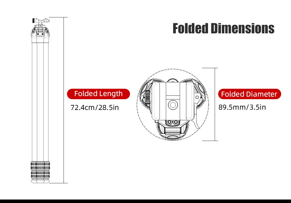 SUNWAYFOTO T2830CSL-D Carbon Fiber Tripod