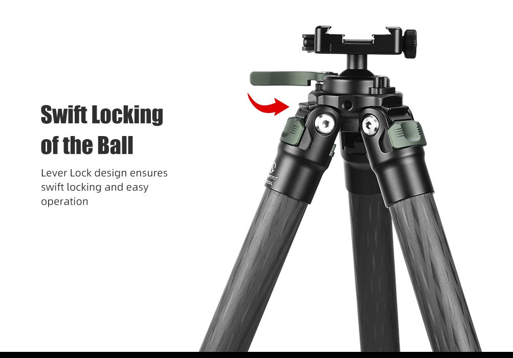 SUNWAYFOTO T2830CSL-D Carbon Fiber Tripod