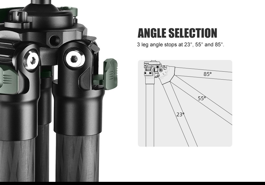 SUNWAYFOTO T2830CSL-D Carbon Fiber Tripod