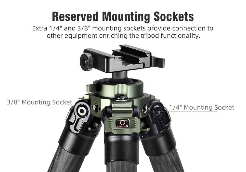 SUNWAYFOTO TL3240CS-D Carbon Fiber Tripod