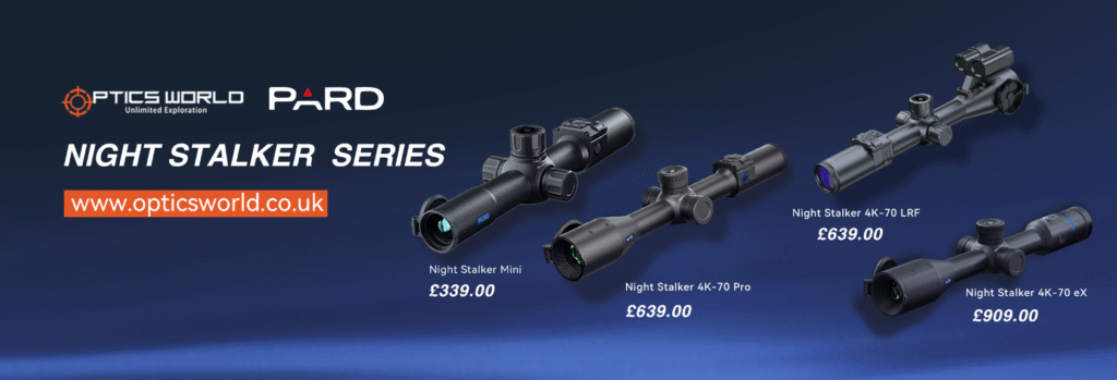 Exciting News from Optics World! We’re thrilled to introduce the latest addition to the renowned Pard night vision family — the Pard night stalker model.
