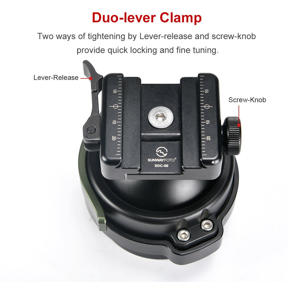 SUNWAYFOTO IB-65 Heavy Duty Tipod Ball Head