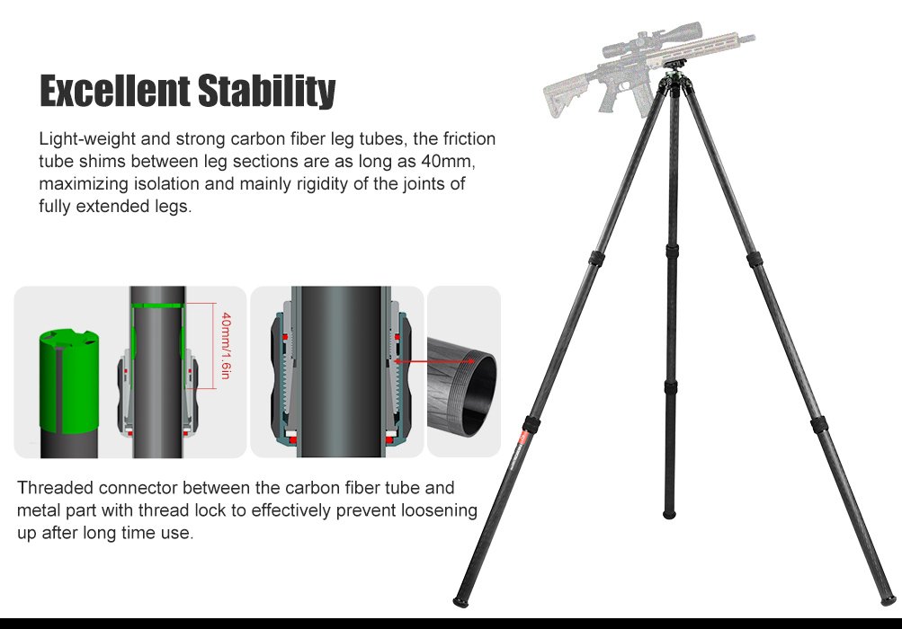 SUNWAYFOTO T4030CSI Tripod Carbon Fiber