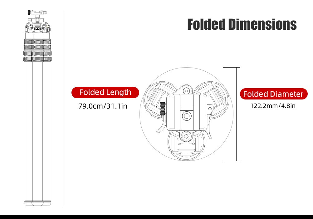 SUNWAYFOTO T4030CSI Tripod Carbon Fiber