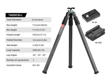 SUNWAYFOTO T4030CSI Tripod Carbon Fiber