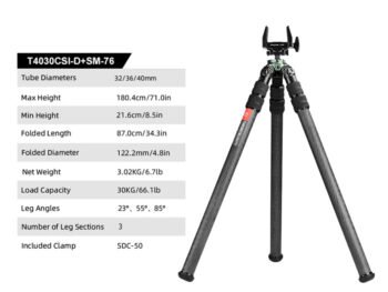 SUNWAYFOTO T4030CSI Tripod Carbon Fiber