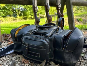 SWATCOM Black Leather Range Bag