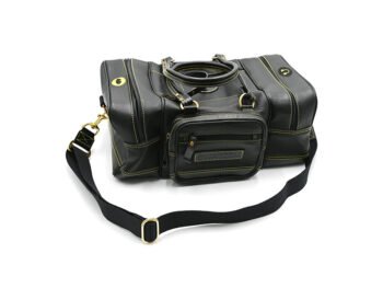 SWATCOM Black Leather Range Bag