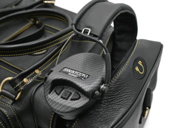 SWATCOM Black Leather Range Bag