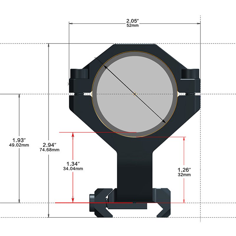 DiscoveryOPT Multi-Compatible Cantilever Scope Mount-12 DiscoveryOPT Multi-Compatible Cantilever Scope Mount